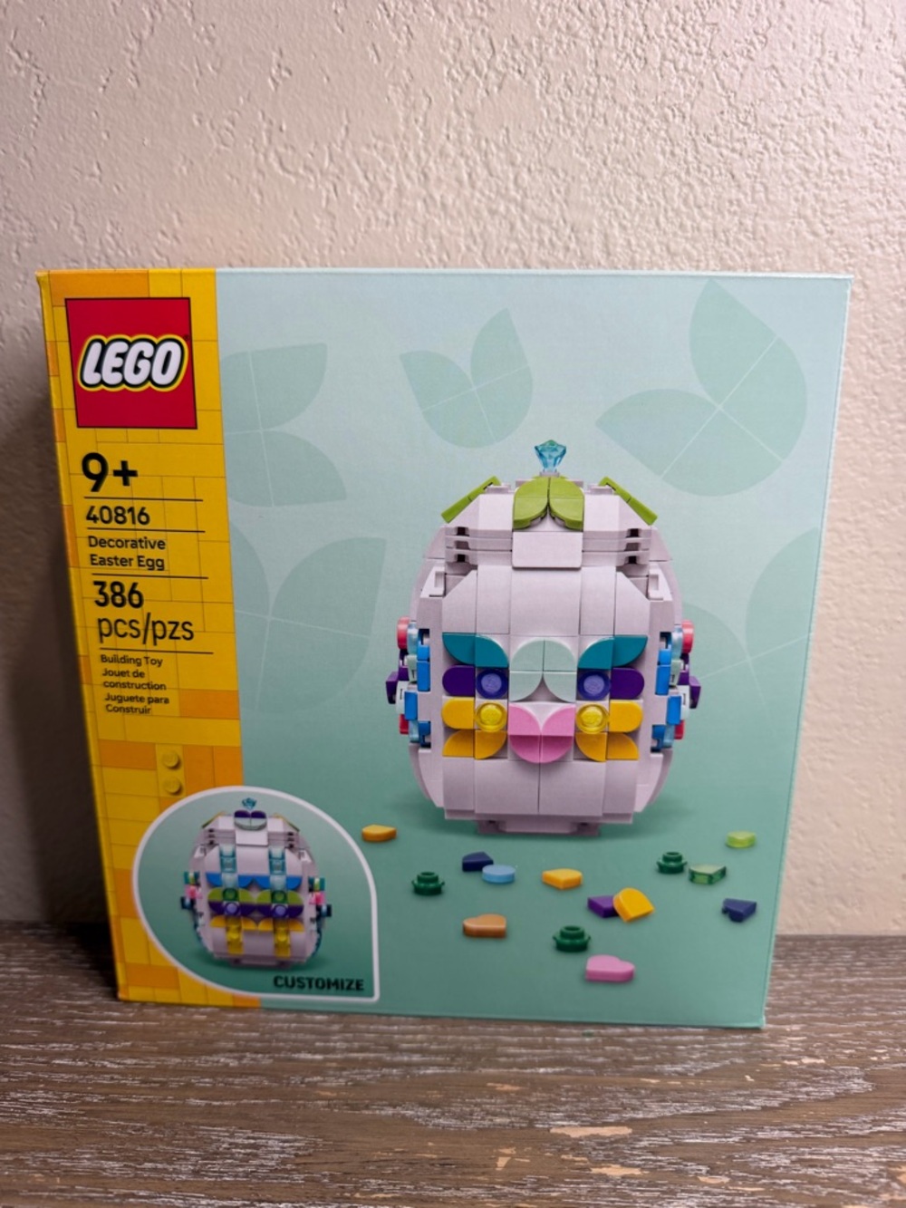 LEGO White Egg Building Set with Pastel Accents NWT